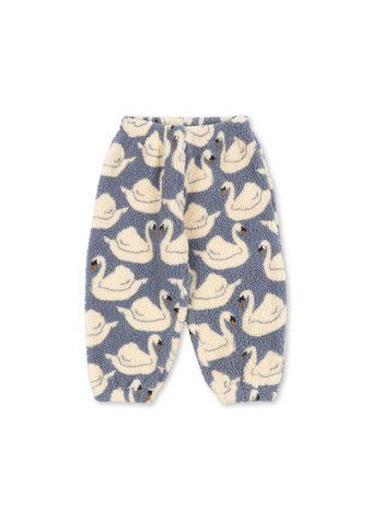 Флісові штани Konges Slojd JODY "SWAN", блакитний/білий KS105714aw26 фото