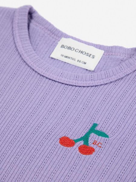 Лонгслів Bobo Choses Baby "Cherry", бузковий B224AB019 фото
