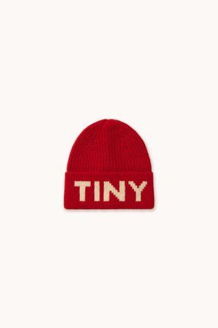 Шапка Tinycottons &ldquo;TINY&rdquo;, червоний AW26-141-U04 фото