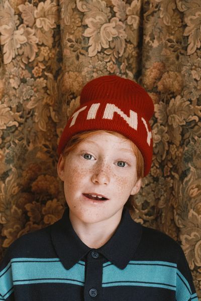 Шапка Tinycottons &ldquo;TINY&rdquo;, червоний AW26-141-U04 фото