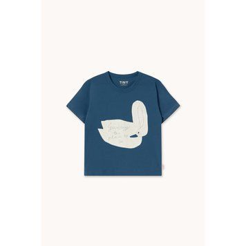 Футболка Tinycottons "Swan", синій SS26-058 фото