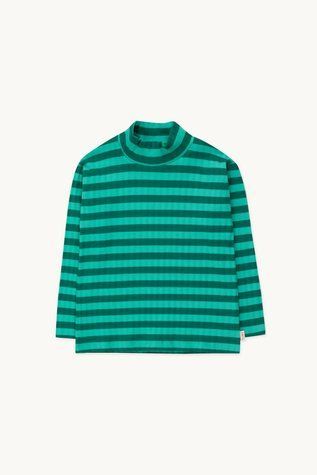 Лонгслів Tinycottons "STRIPES", блакитний/зелений 23-057 фото