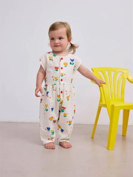 Комбінезон Bobo Choses "Garden Party", білий B125AB110 фото