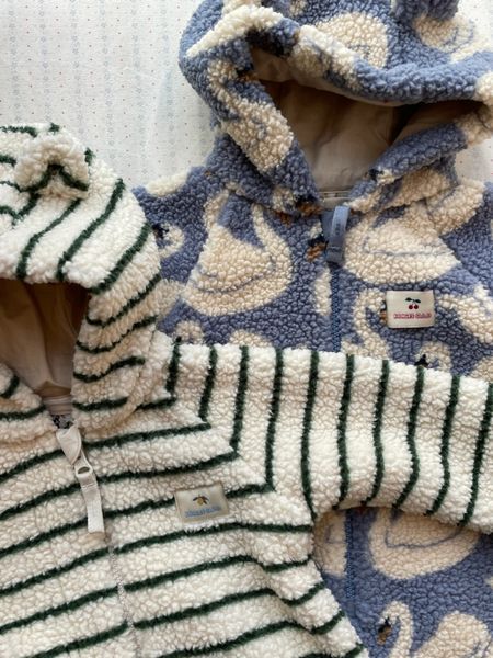 Флісовий комбінезон Konges Slojd JODY TEDDY "SWAN", блакитний/білий KS105722aw26 фото