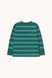 Лонгслів Tinycottons "RETRO STRIPES", зелений/блакитний AW26-368- M24 фото 2
