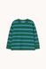 Лонгслів Tinycottons "RETRO STRIPES", зелений/блакитний AW26-368- M24 фото 1
