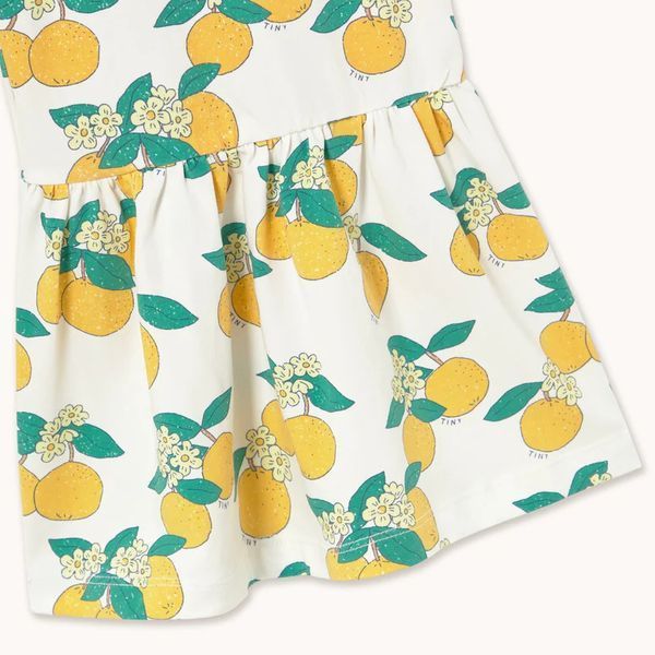 Брюки Tinycottons "Oranges", білий/жовтий SS26-0284 фото