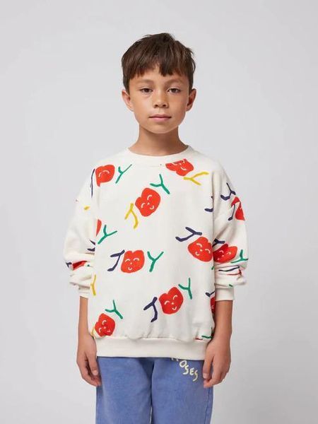 Світшот Bobo Choses "Smiling all over", молочний B125AC037 фото