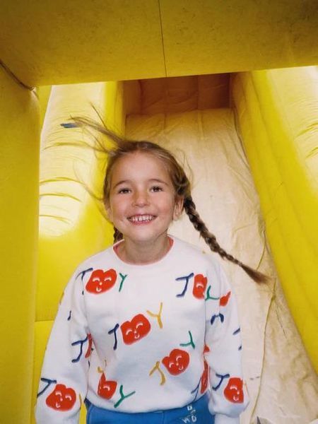 Світшот Bobo Choses "Smiling all over", молочний B125AC037 фото