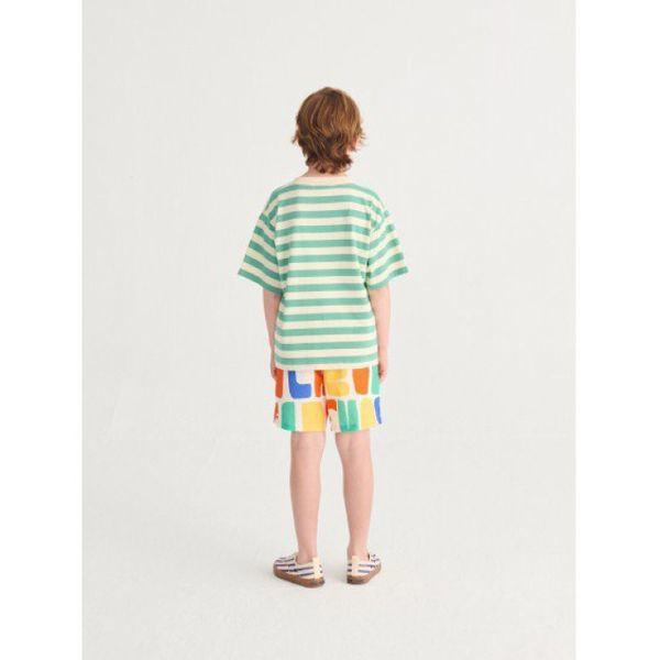 Футболка Bobo Choses "Modern striped", білий/зелений B126AC1364 фото
