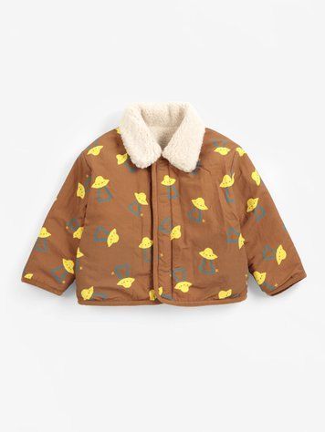 Куртка Bobo Choses "Pixel Abduction", молочний/коричневий B226AB094-aw27 фото