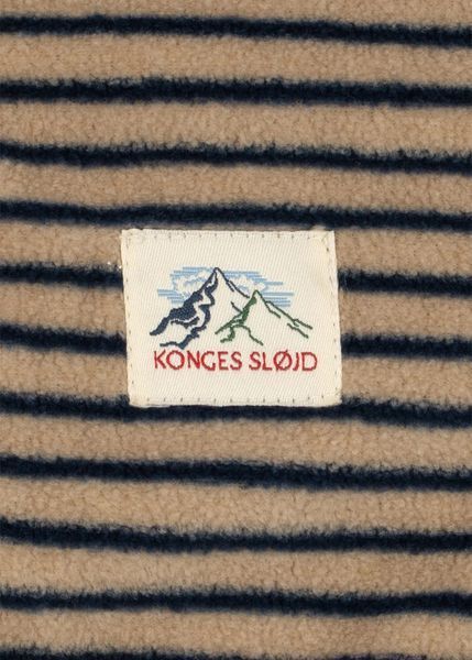 Флісова толстовка Konges Slojd TAVI "STRIPE LA MER", бежевий/чорний KS106288aw26 фото