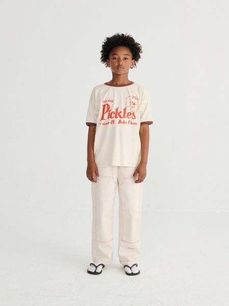 Футболка Bobo Choses "Pickles The Dog", молочний B126AC017SS26 фото
