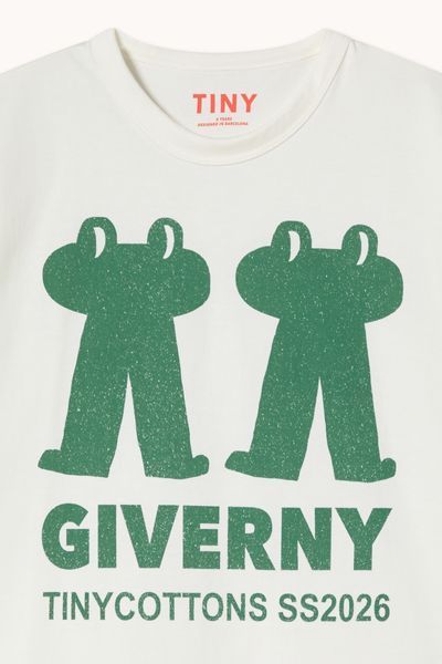 Футболка Tinycottons "Frog & Frog", білий SS26-0434 фото