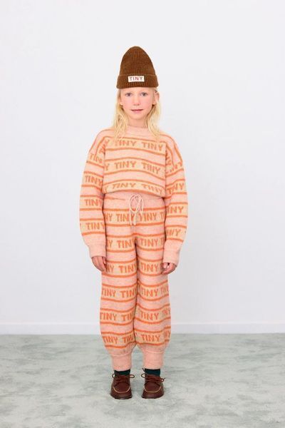Светр Tinycottons "TINY", рожевий/помаранчевий AW25-122 фото