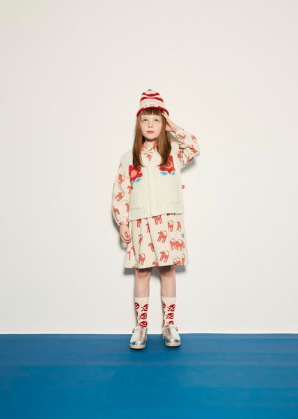 Шкарпетки Wynken "Wynken Multi Sock", молочний/червоний WK17A165 фото