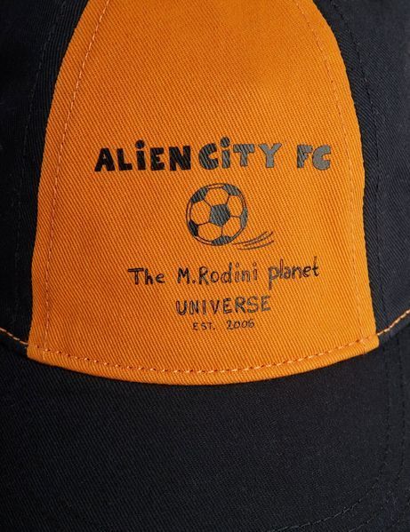 Кепка MINI RODINI "Alien City FC", чорний/помаранчевий 2626510726 фото
