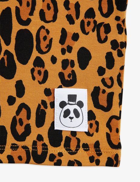 Футболка MINI RODINI "Basic leopard", бежевий 10000002132 фото