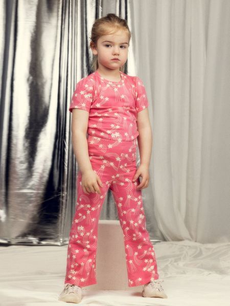 Футболка MINI RODINI "Starfall", рожевий 2622014928SS26 фото
