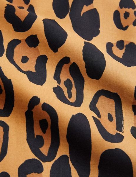 Наволочка MINI RODINI "Leopard", бежевий/коричневий 1877010516 фото