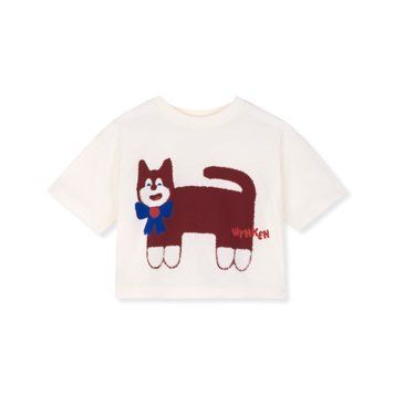 Футболка Wynken "Cropped Bon Bon", молочний WK20J36SS26 фото