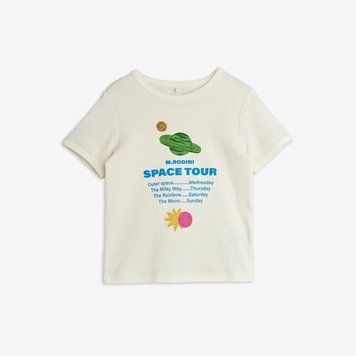 Футболка MINI RODINI "Space tour", білий 2622014711SS26 фото