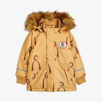 Куртка MINI RODINI "PENGUIN K2 PARKA", бежевий 2271011813 фото
