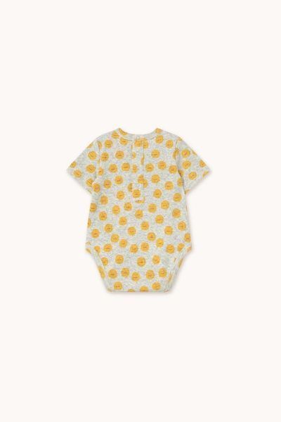 Боді Tinycottons &ldquo;SUN", сірий/жовтий 36408230 фото