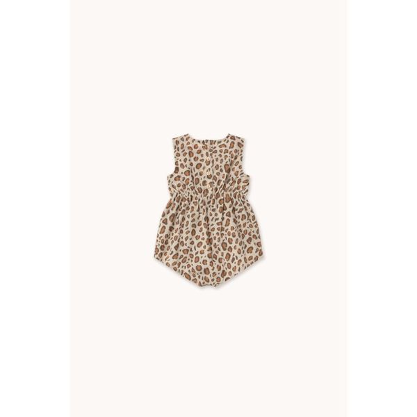 Ромпер Tinycottons &ldquo;Animal Print", бежевий/коричневий SS26-28512 фото