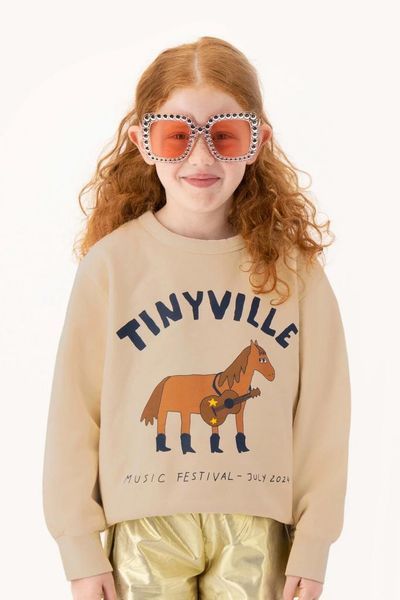 Світшот Tinycottons "FESTIVAL", бежевий 24-152 фото