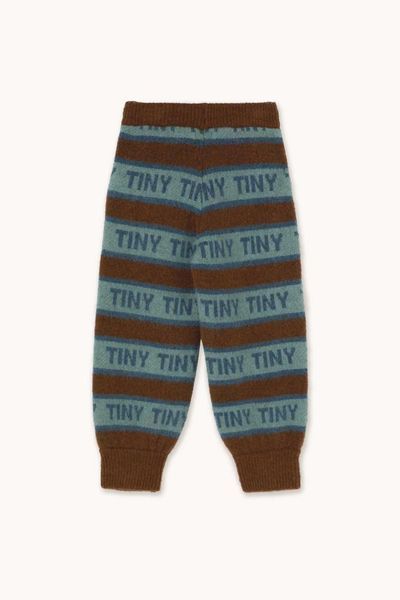 Штани Tinycottons "TINY", коричневий/синій AW25-123-1 фото