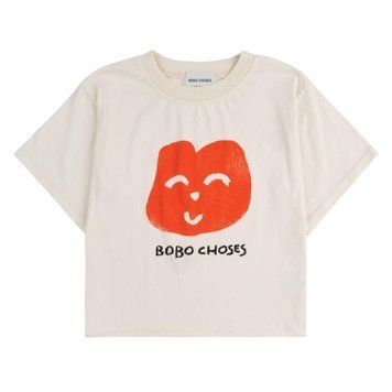 Футболка Bobo Choses "Joyful Face", білий/червоний B125AC017 фото