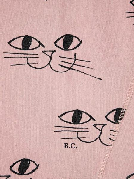 Світшот Bobo Choses "Smiling Cat", рожевий 223AC047 фото