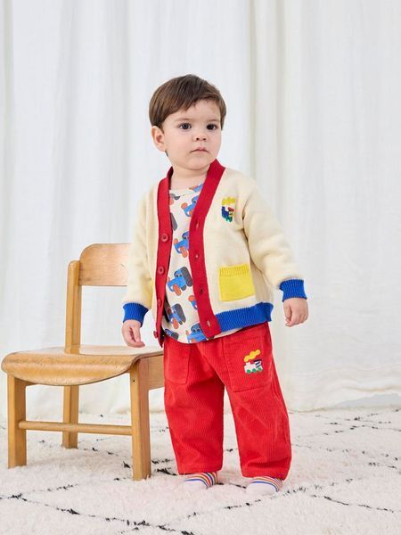 Кардиган Bobo Choses "Bobo Choo Choo", молочний B225AB098 фото