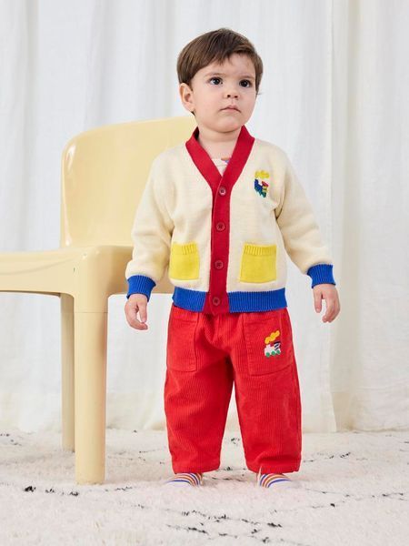 Кардиган Bobo Choses "Bobo Choo Choo", молочний B225AB098 фото