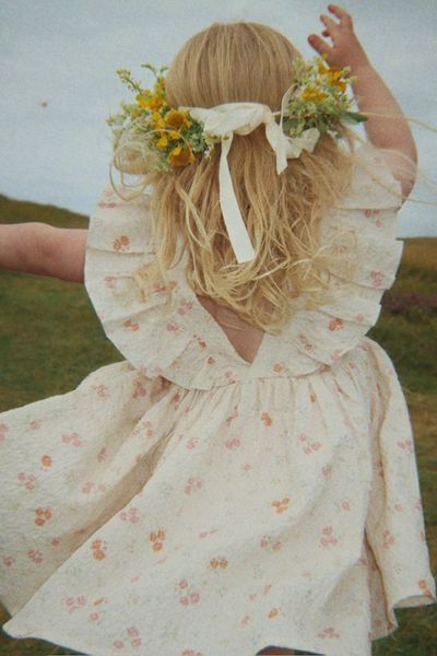 Сукня Konges Slojd "ELIN FRILL", рожевий KS105338-SS26 фото