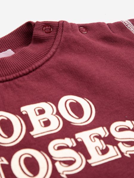 Світшот Bobo Choses "Bobo Choses Embossed", бордовий B226AB099aw26 фото