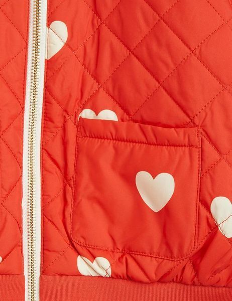 Бомбер MINI RODINI "HEARTS", червоний 35572560 фото