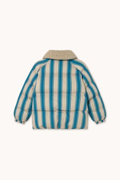 Куртка Tinycottons &ldquo;BLUE RETRO STRIPES", блакитний/молочний AW26-043 фото