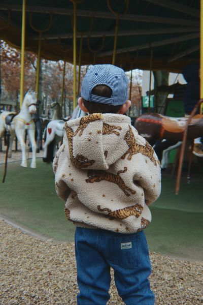 Флісова куртка Konges Slojd JODY TEDDY "TIGER", бежевий KS106048aw26 фото