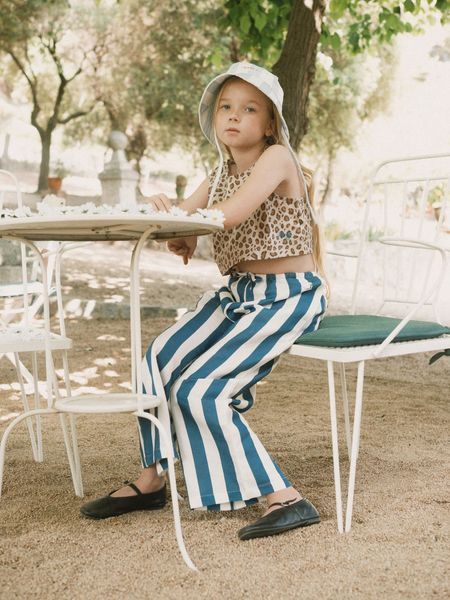 Топ Tinycottons "Animal Print", бежевий/коричневий SS26-282 фото