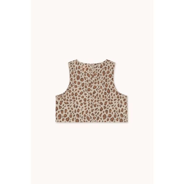 Топ Tinycottons "Animal Print", бежевий/коричневий SS26-282 фото