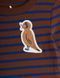 Сукня MINI RODINI "Stripe bird", коричневий 38725626 фото 3