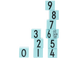Дерев'яні кубики Design letters "0-9", блакитний 981906 фото 1