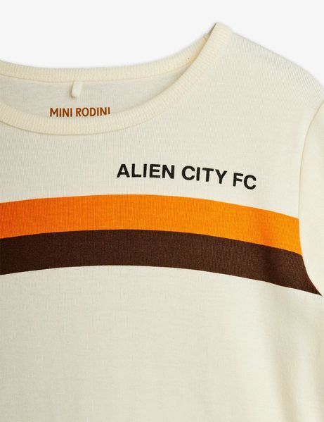 Футболка MINI RODINI "Alien City FC 8", білий 2622011611SS26 фото