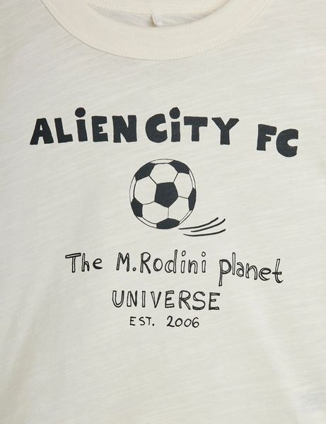 Футболка MINI RODINI "Alien City FC", білий 2622011711SS26 фото