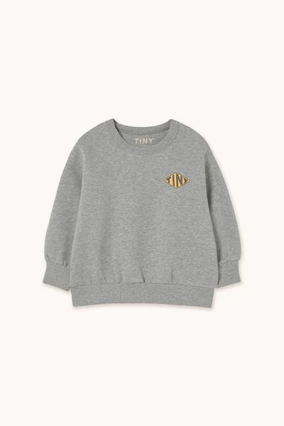 Світшот Tinycottons "DIAMOND TINY GRAPHIC", сірий AW25-297 фото
