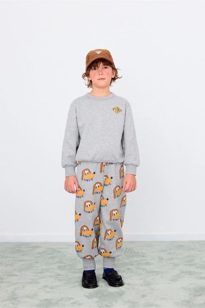 Світшот Tinycottons "DIAMOND TINY GRAPHIC", сірий AW25-297 фото