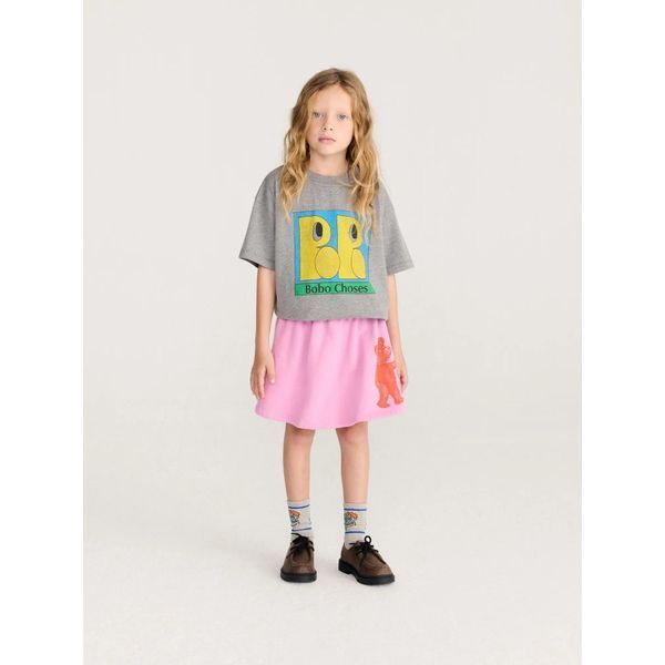 Футболка Bobo Choses "Boo Bo Choses", сірий B226AC002-aw26 фото
