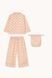 Піжама Tinycottons "FLOWER GRID", молочний/рожевий AW25-346 фото 2